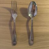 Set of 2 Christofe patterned cutlery