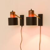 Appliques murales Alfa de Jo Hammerborg pour Fog And Morup, Danemark, années 1970