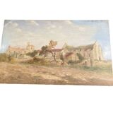 Oil on canvas Vendée landscape