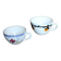 Cups Marylou Digoin Sarreguemines Barcarolle Badonviller orange black art