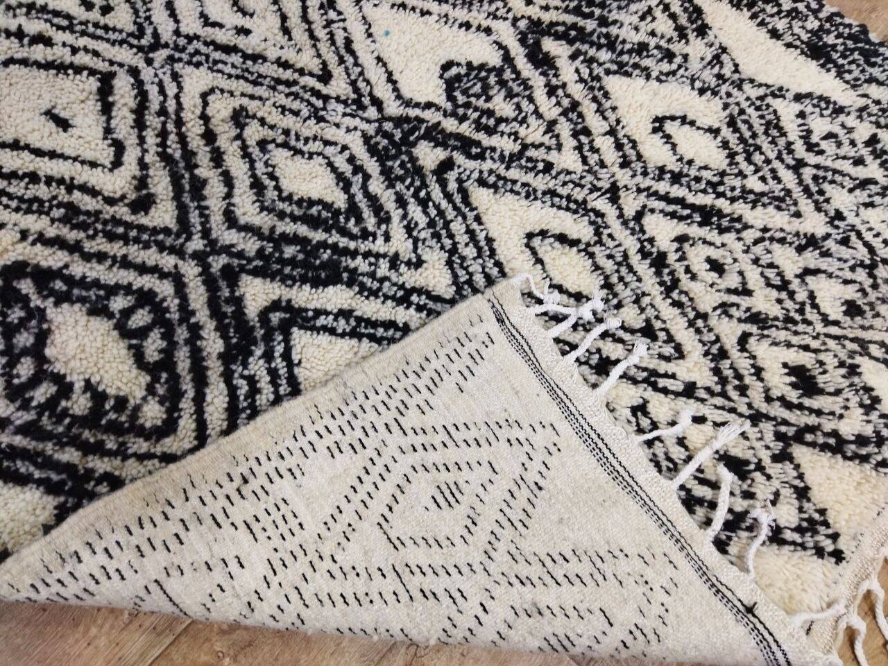 handmade abstract Berber rug 246 X 146 CM