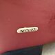 Burgundy leather armchair Natuzzi