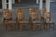Denmark mid-century, set of 8 oak and lambswool chairs, Henning Kjærnulf, 1960s