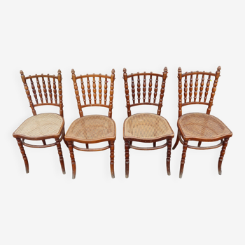 Série 4 chaises bistrot Fischel N109