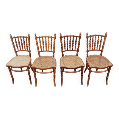 Série 4 chaises bistrot Fischel N109