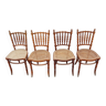 Série 4 chaises bistrot Fischel N109