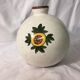 Art deco ball vase in cracked earthenware