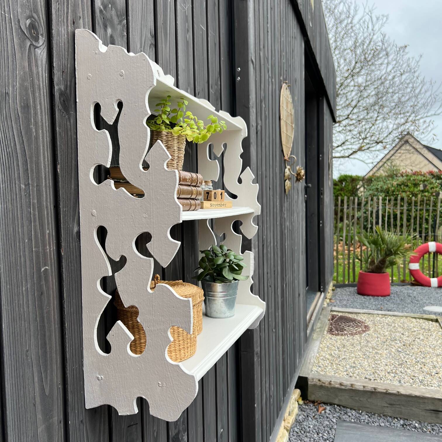 Large Napoleon III wall shelf