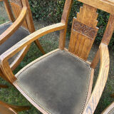 Art Deco style armchairs