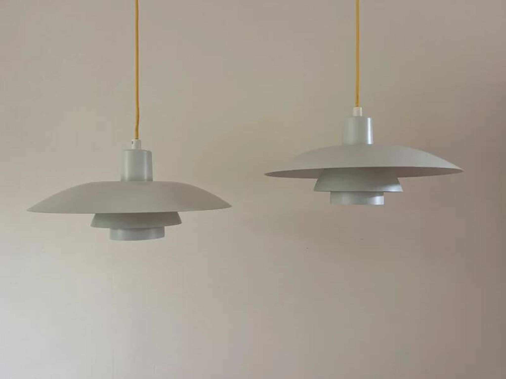 Vintage 2x Louis Poulsen PH4/3 + reflector - Poul Henningsen - Danish design lamp