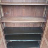 Louis XVI two-door walnut wardrobe