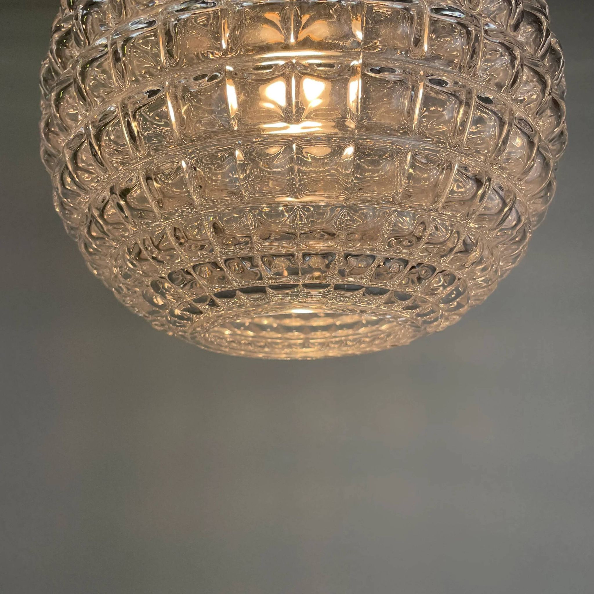 Suspension en verre cristal par Peill & Putzler 1960