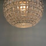 Crystal glass pendant lamp by Peill & Putzler 1960