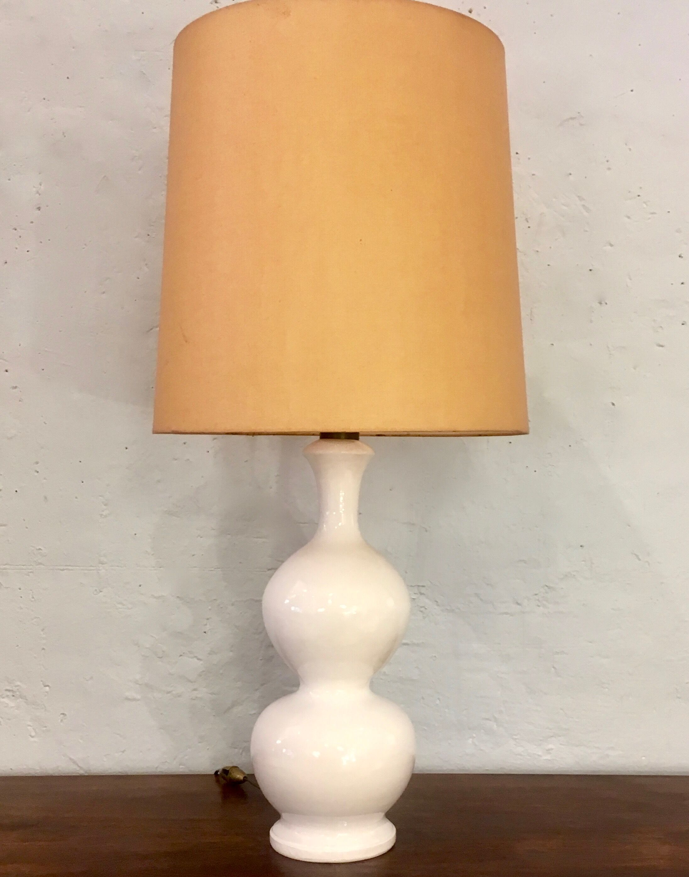 White ceramic lamp, 1960