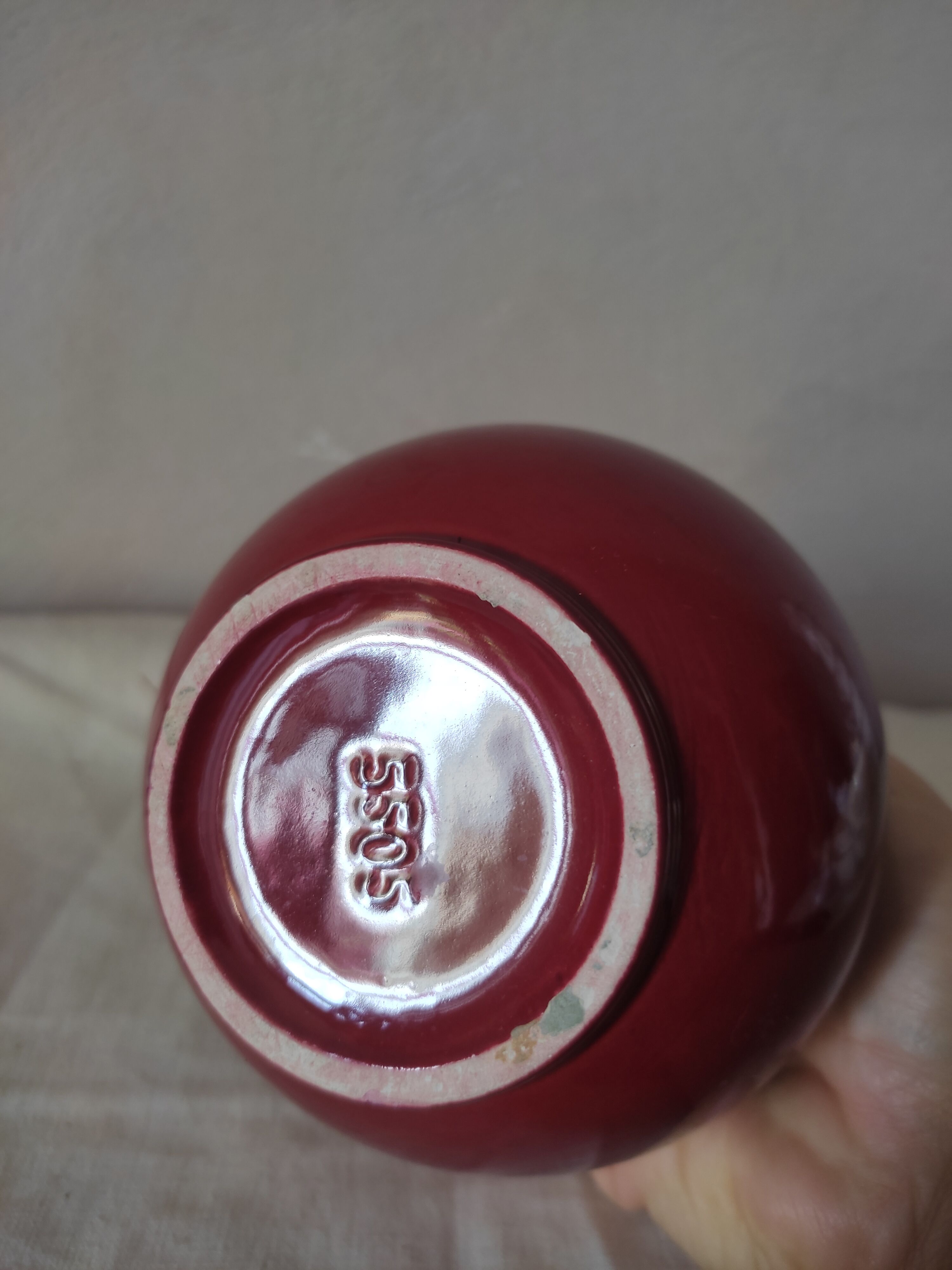 Art deco vase in faience