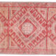 Faded turkish kitchen rug mat 1'5" x 3'9"