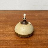 Mid-century Danish studio ceramic oil lamp by Bjergard, 1960s.