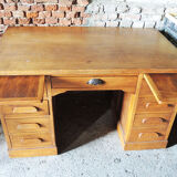 Former master's desk in solid wood