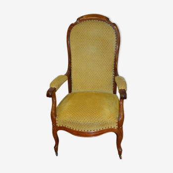 Fauteuil voltaire en noyer