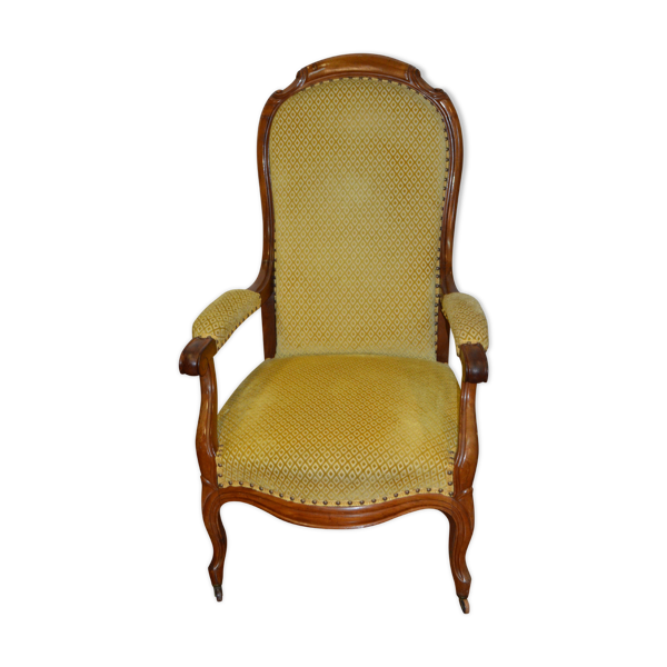 Fauteuil voltaire en noyer