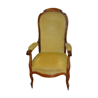 Fauteuil voltaire en noyer