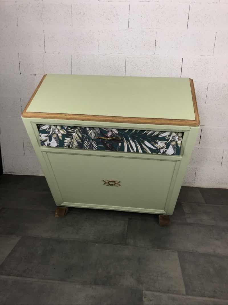 Vintage folding bed cabinet
