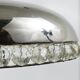 Mushroom Table Lamp in Nickel and Crystal Bakalowits Vienna, Austria, 1950s