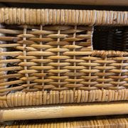 Storage furniture, rattan chest of drawers