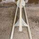 Sellette ancienne tripode art déco bois blanc vintage