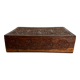 Carved wooden box
