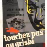 Movie poster "Don't Touch Grisbi" 1954 Jean Gabin
