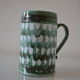 Vintage ceramic beer mug hallstatt austria