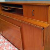 MEUBLIT vintage bed and desk furniture from the 50s and 60s, teak