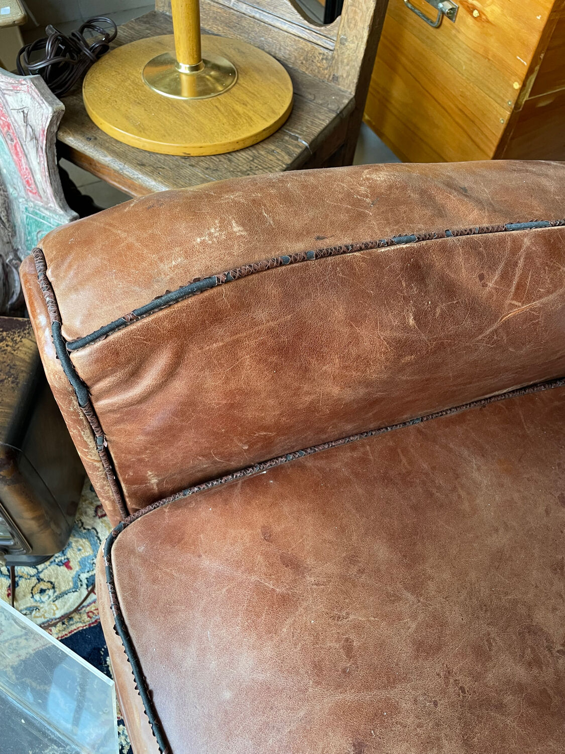 Paire de fauteuils club