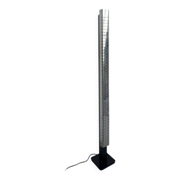 Lampadaire Lamperti italienne des années 1960, sculptée en chrome.