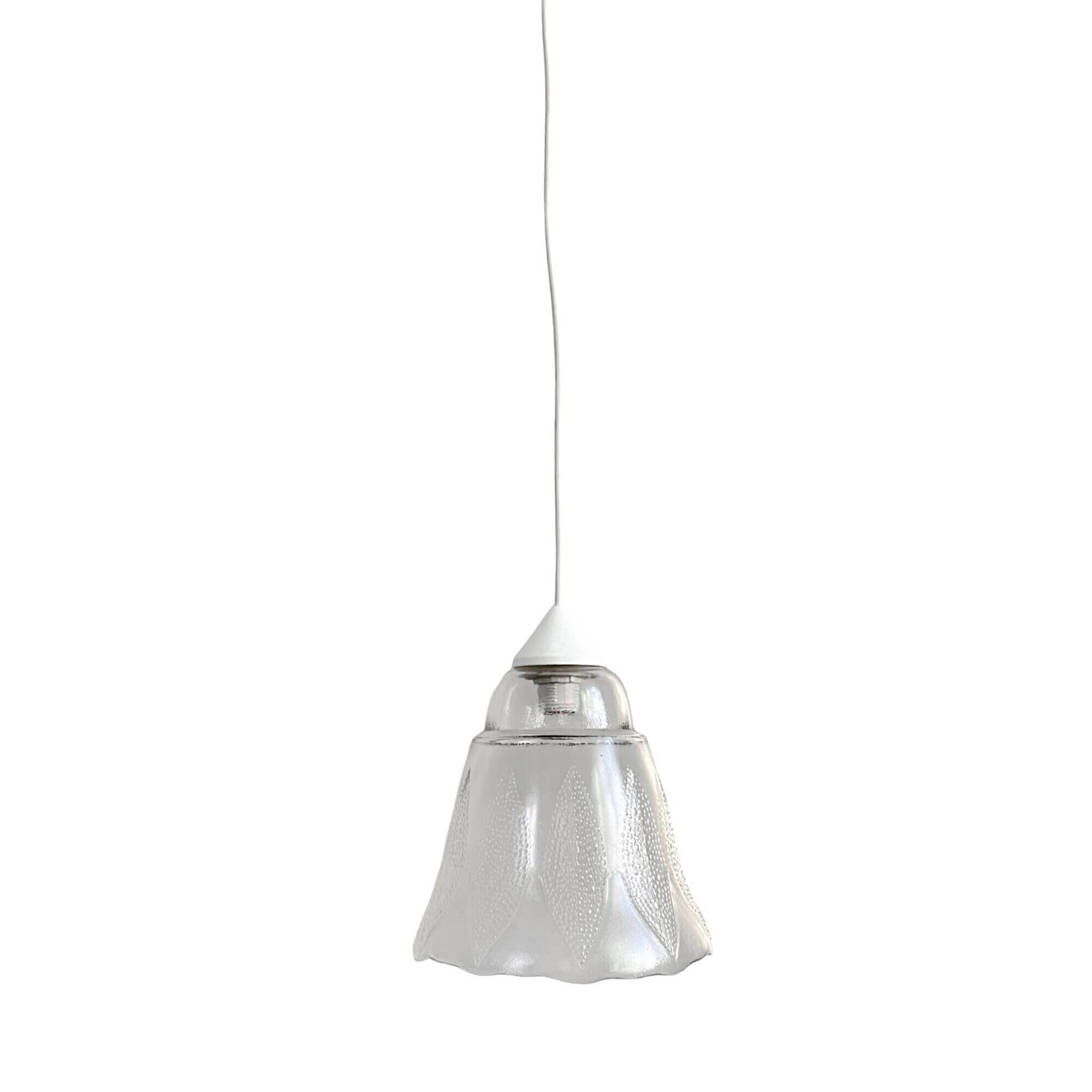 Flower-shaped hanging lamp, Narva Leuchen, Germany, 1970s.