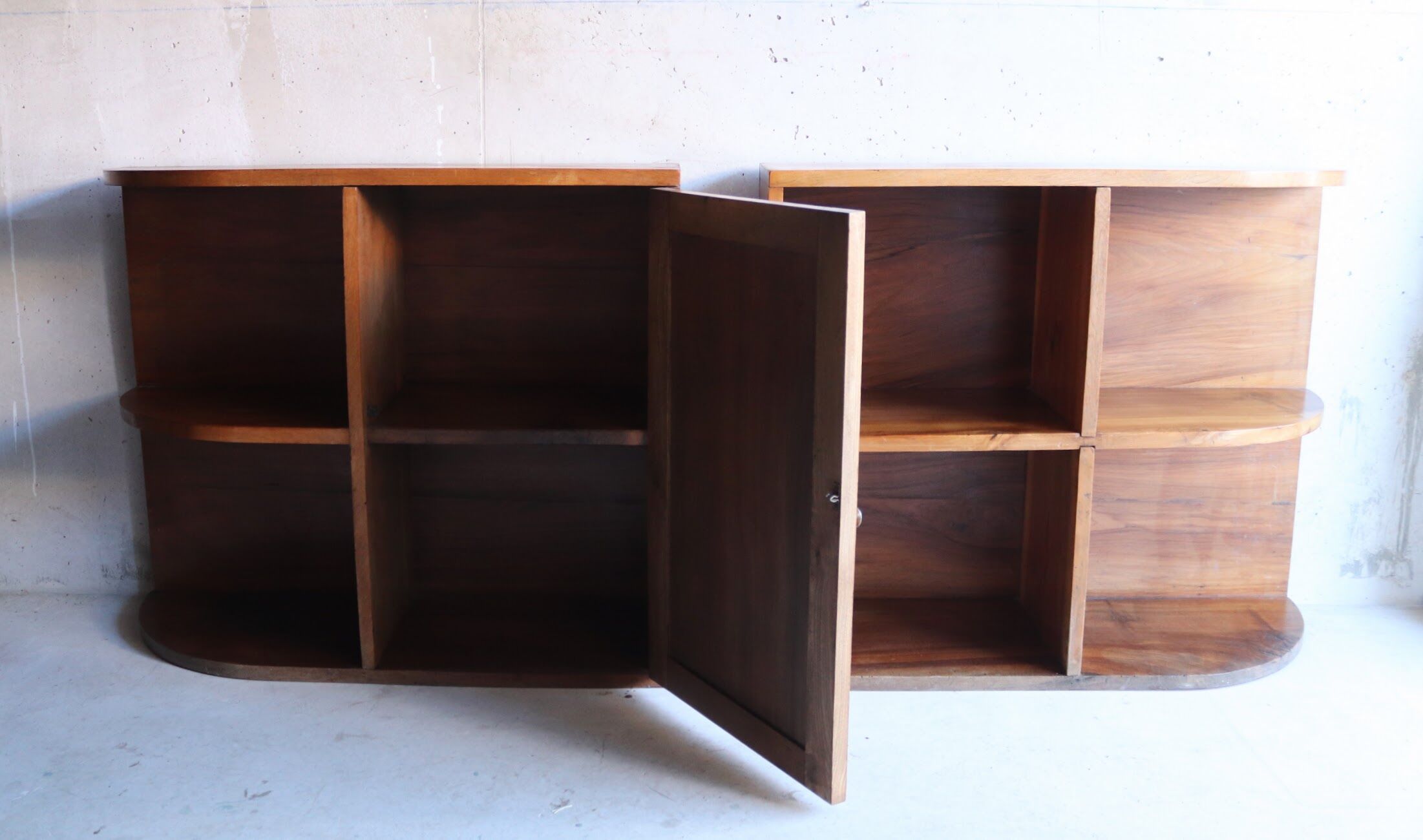 Art deco library in solid wood