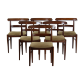 Ensemble de 6 chaises scandinaves vintage