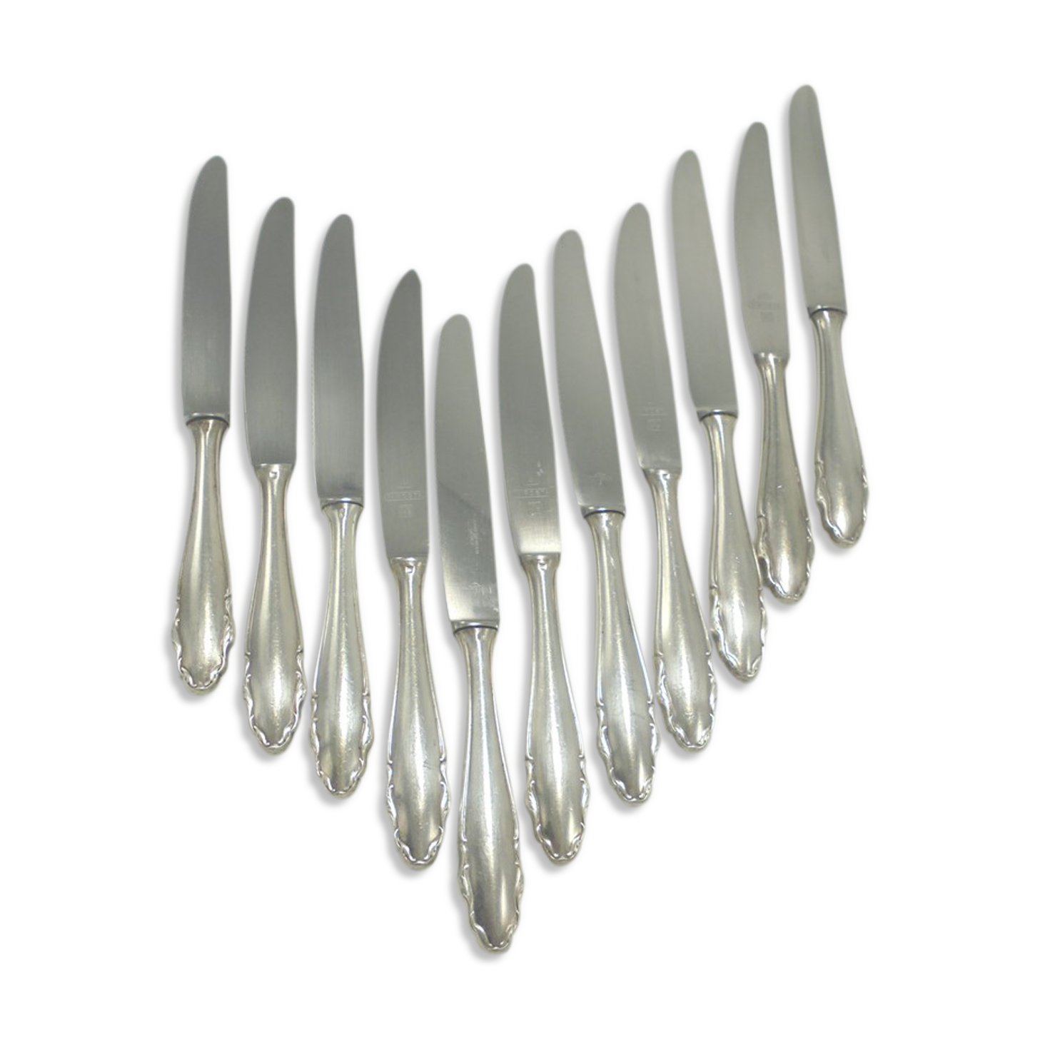 Set of 11 old knives