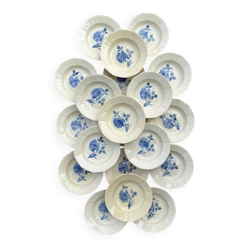 Set of 20 deep plates Digoin Sarreguemines, model Digoin.
