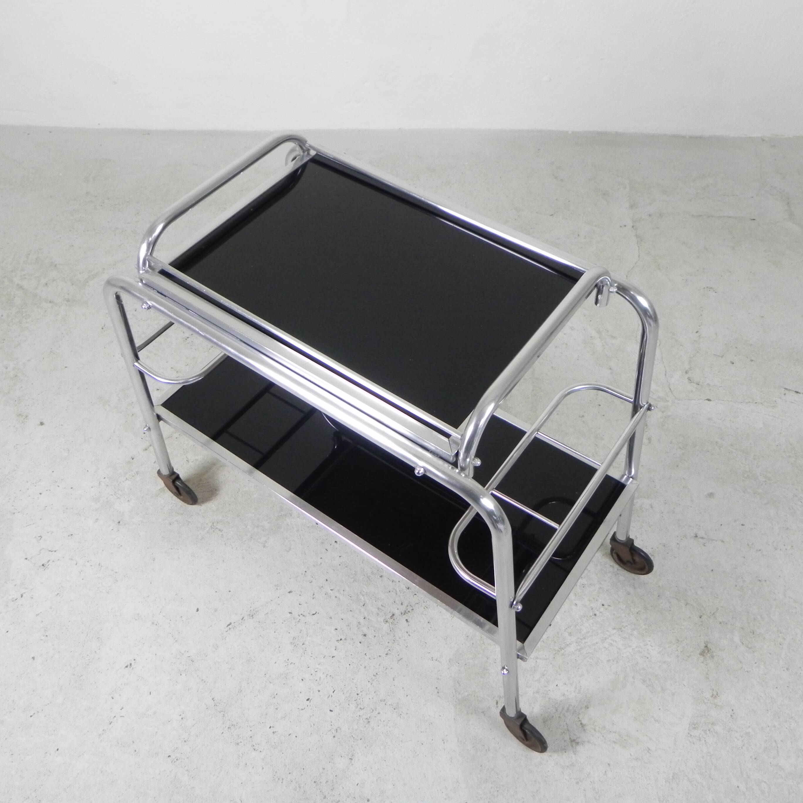 Art Deco trolley, serving trolley, 1930s