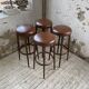 Set of 4 high bistro stools Baumann