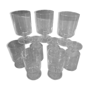 9 verres à pied vintages