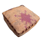 Pouf Kilim berbère fait main, coussin de sol