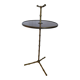Martini table Maison Baguès bamboo imitation brass side table guéridon
