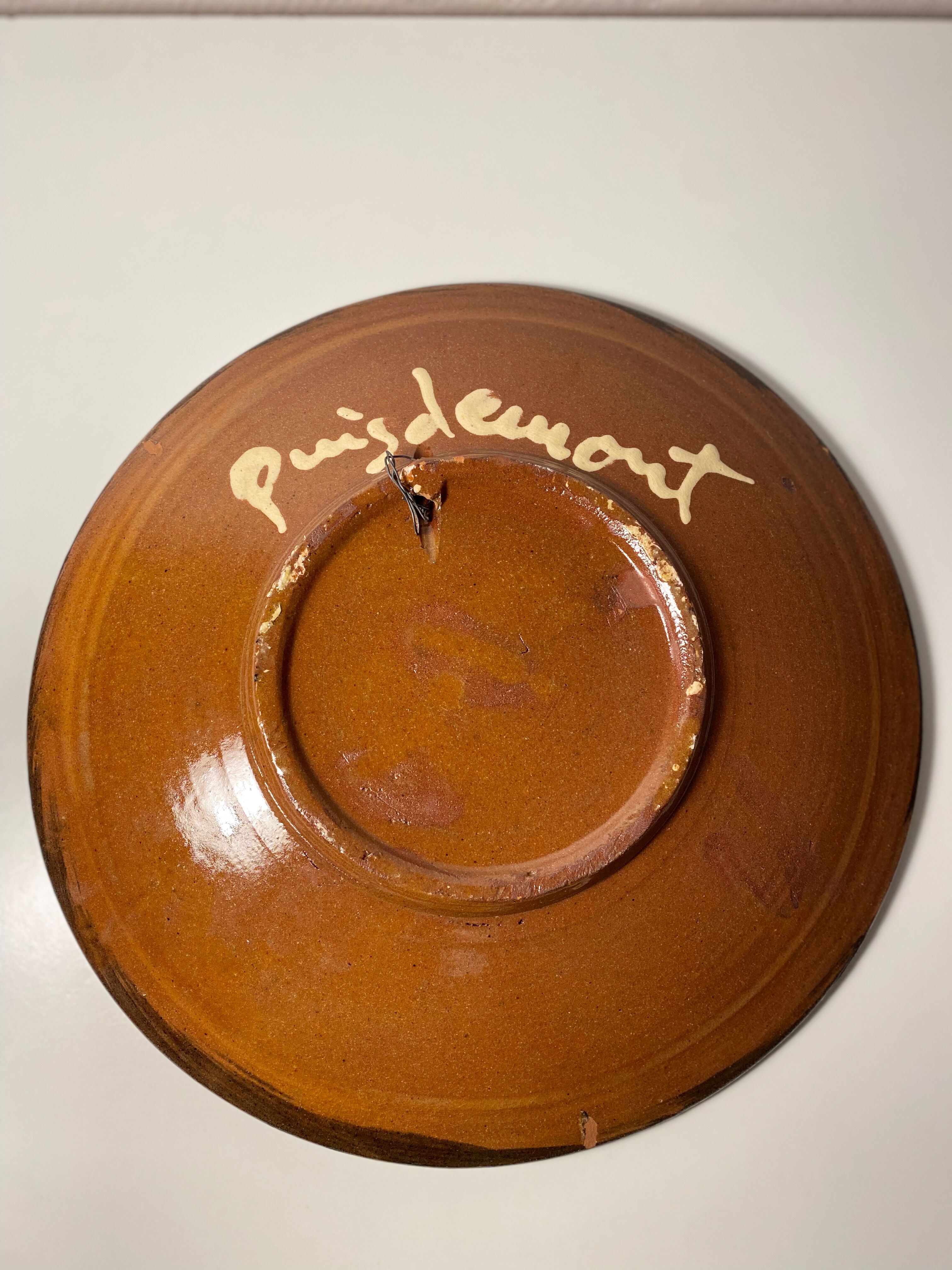 Puigdemont studio pottery decorative plate