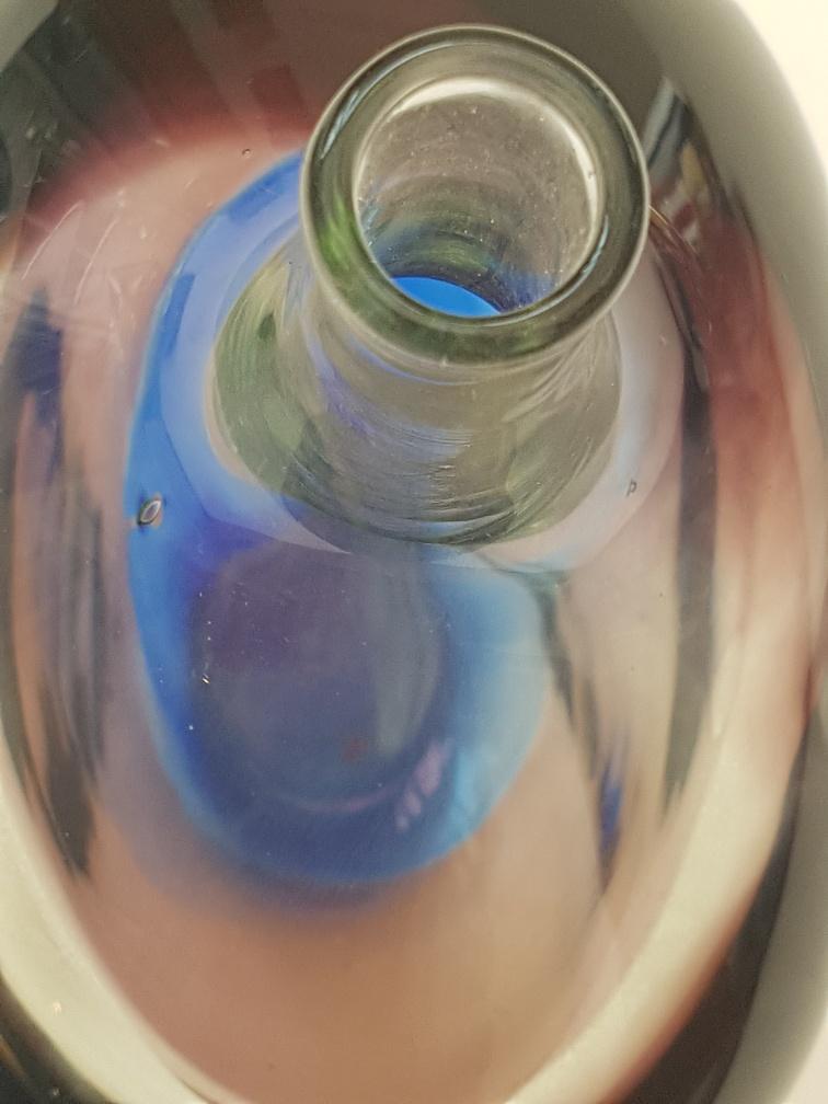 Jean-Claude Novaro Biot glass bottle vase (1943-2014)