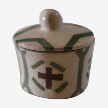 Hand-painted ceramic pot