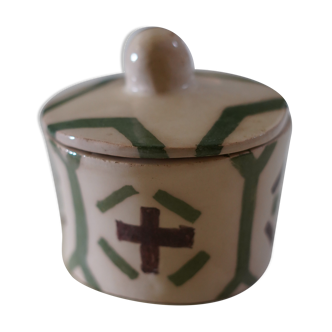 Hand-painted ceramic pot