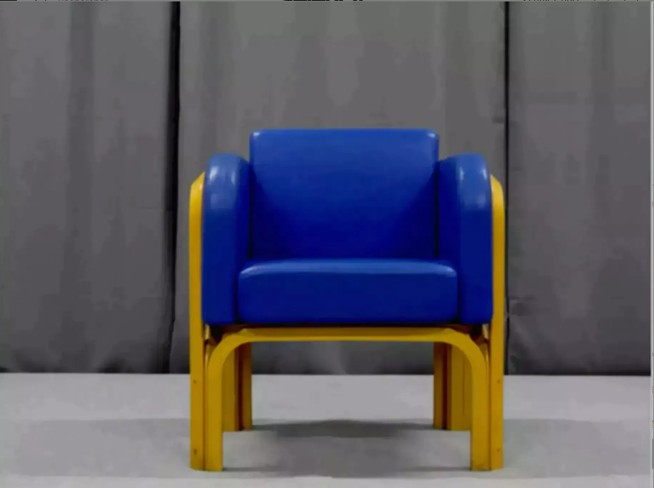 Pair of leather armchairs 1970